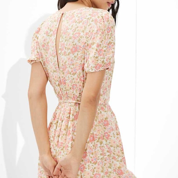 AE Floral Wrap-Front Romper - Picture 2 of 5